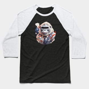 white gorilla Baseball T-Shirt